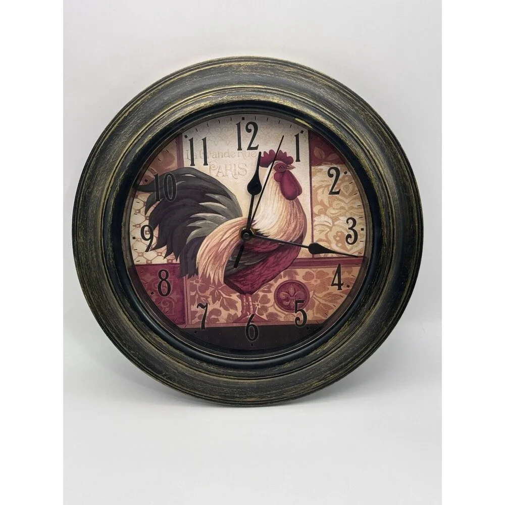 Rooster Wall Clock French Country Style
